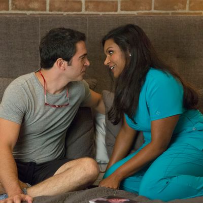 THE MINDY PROJECT: Mindy (Mindy Kaling, R) and Danny (Chris Messina, L) spend time together in the 