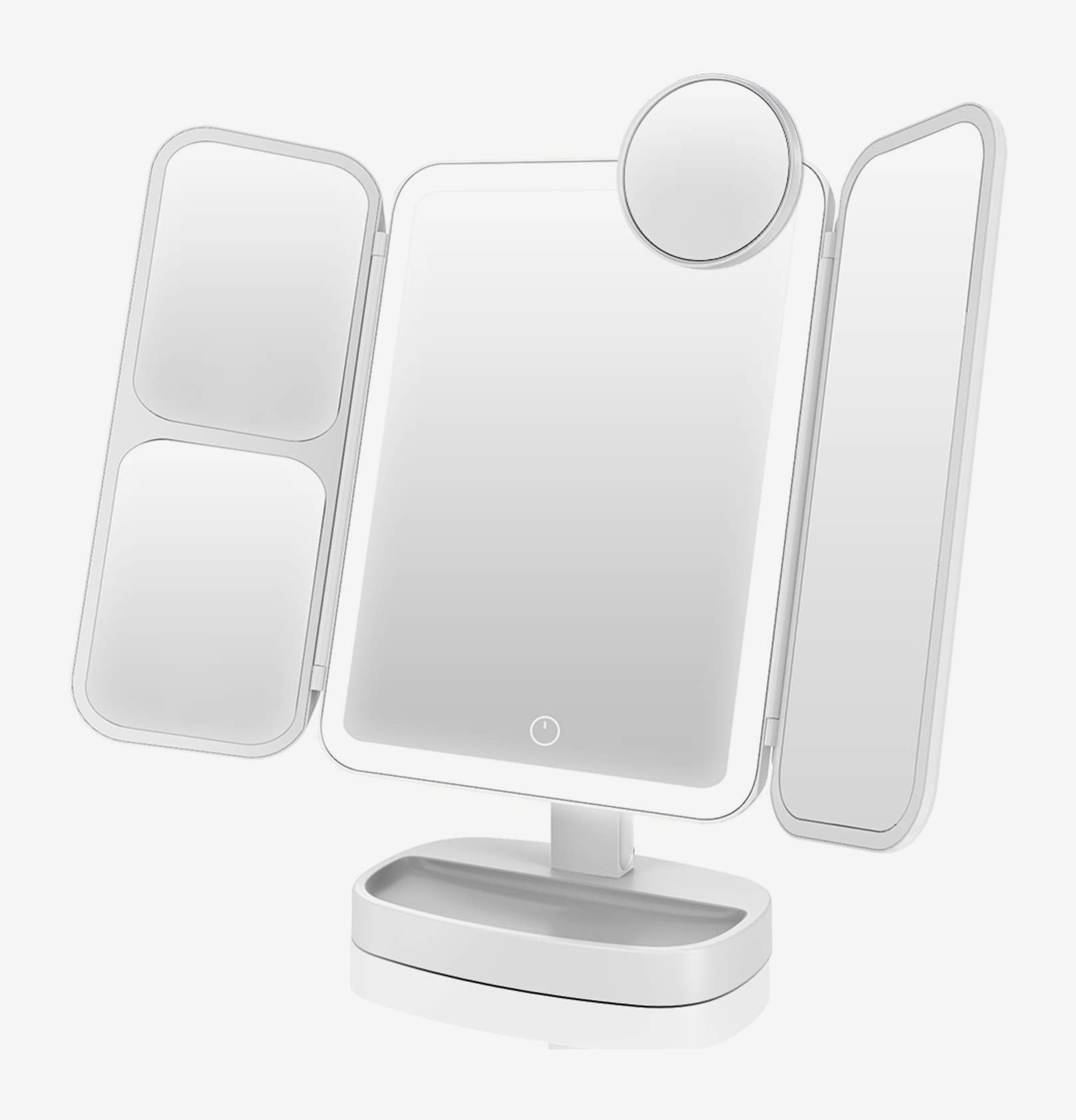 Electric magnifying deals mirror with light