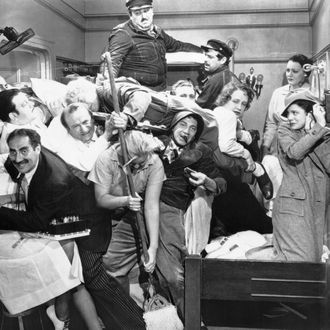 The Marx Brothers, in one of their most popular films, A Night at the Opera.