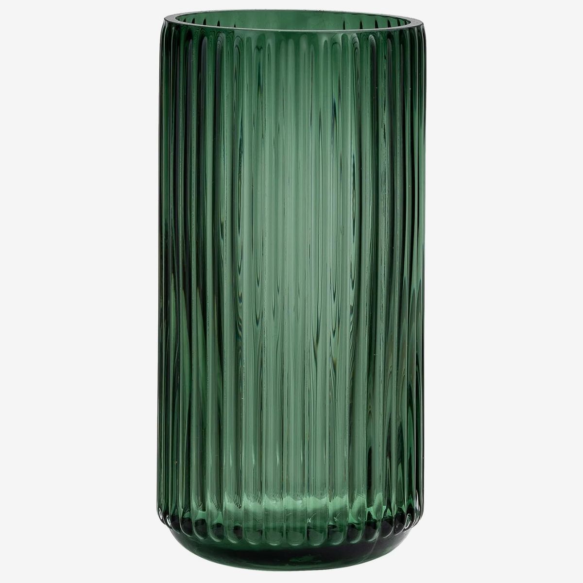 TIMEFOTO Green Thickened Glass Flower Vase