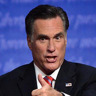 Republican Presidential candidate Mitt Romney greets members of the public after the end of the third and final presidential debate at Lynn University in Boca Raton, Florida, October 22, 2012. The showdown focusing on foreign policy is being held in the crucial toss-up state of Florida just 15 days before the election and promises to be among the most watched 90 minutes of the entire 2012 campaign.