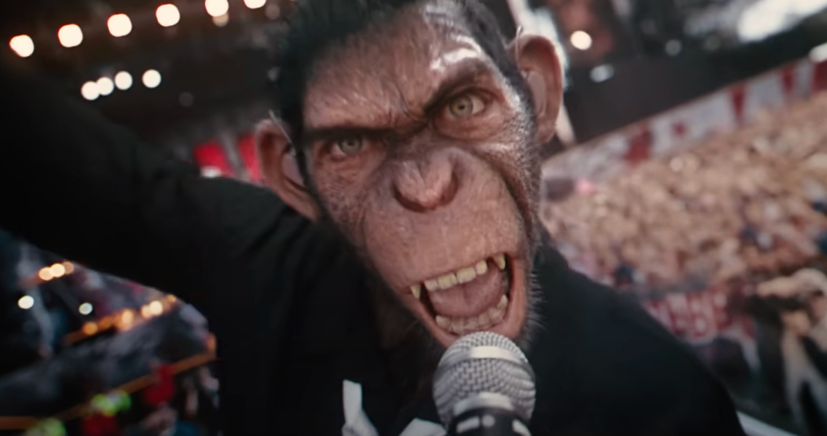 So, It’s Robbie Williams … But a Monkey?