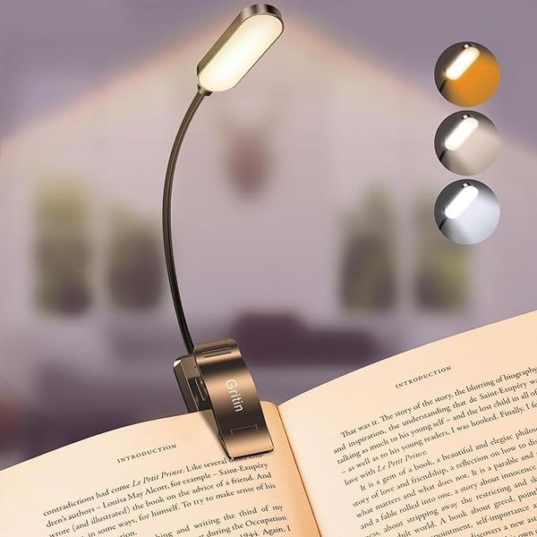 Gritin 16 LED Rechargeable Book Light