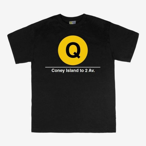 New York Transit Museum Kids Tee Q Train (Coney Island to 2nd Av)