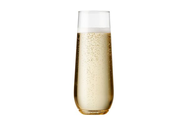 Tossware 9-ounce Flute, recyclable Champagne plastic cup. Set of 12.