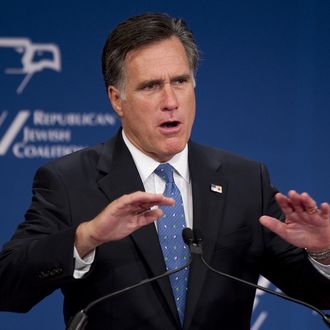 Republican presidential hopeful Mitt Romney speaks. 