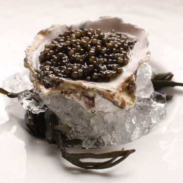 熊本生蚝顶部是金色的奥斯特拉。