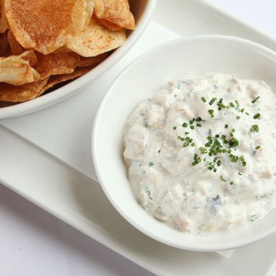 The Clam's dip comes loaded with cayenne, Worcestershire, sour cream, and actual chopped clams.
