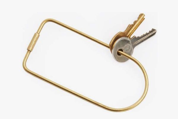 Areaware Contour Key Ring (Bend, Brass)