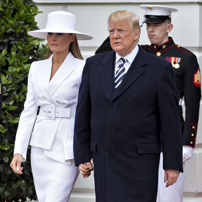 Melania and Donald Trump.