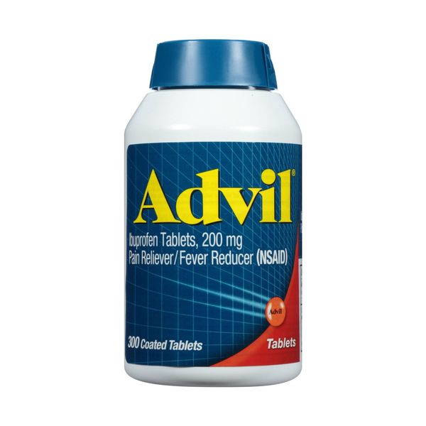 Advil Coated Tablets Pain Reliever and Fever Reducer, 300 Count