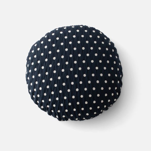 Schoolhouse Polka Dot Circle Pillow