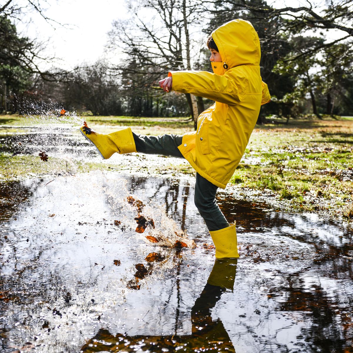 Children's Winter Waterproof Warm Rain Boots Little Kids Toddler Baby Boys Girls Anti-Slip Ankle Jelly Rainshoes 