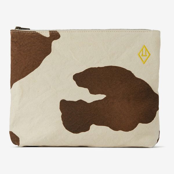The Animals Observatory Beige Raw White Cow Pouch