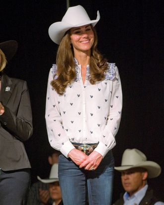 Kate Middleton at the rodeo in Canada.