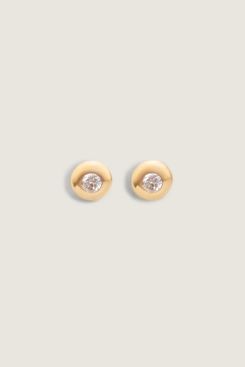 Kinn Olivia Round Diamond Stud Earrings