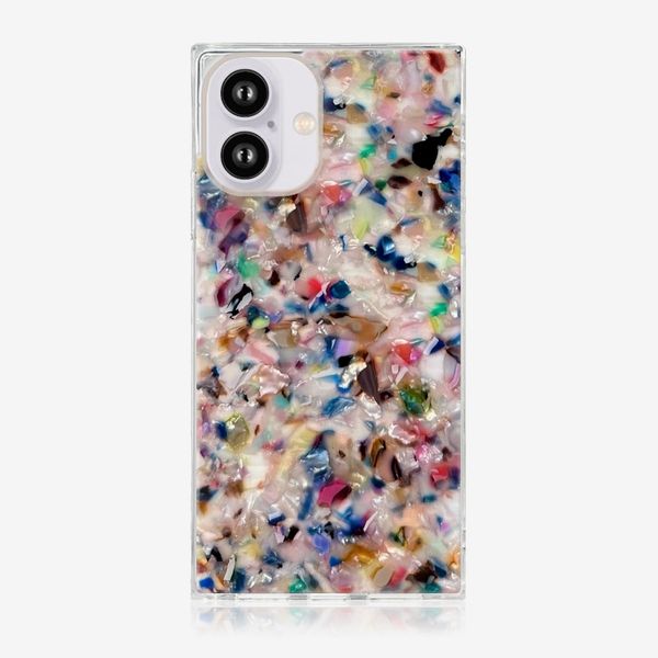 Flaunt Rainbow Confetti Tortoise Shell iPhone Case