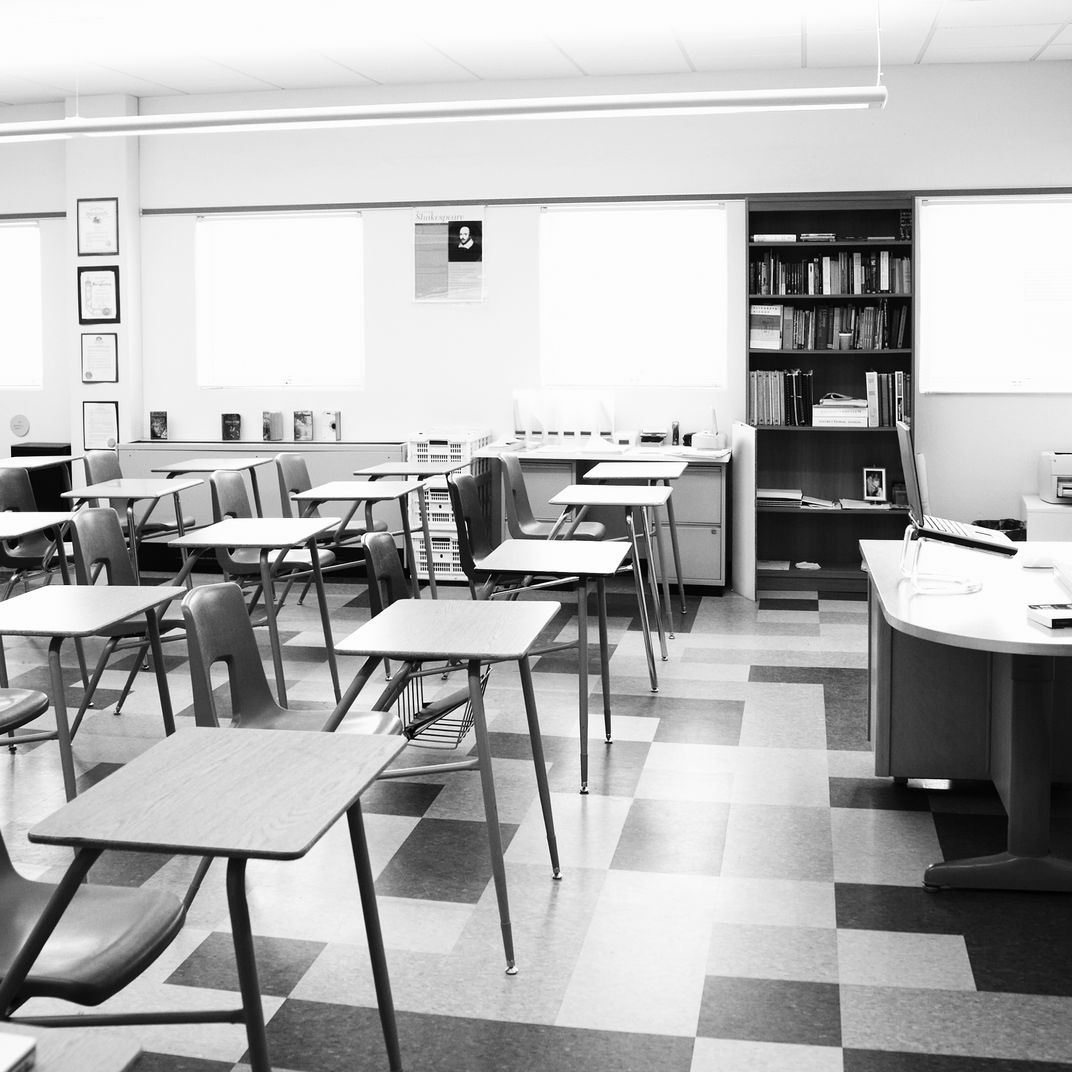 Empty Classroom Background Image