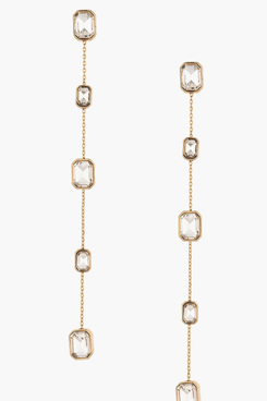 Ethtika Linear Crystal Drop Earrings