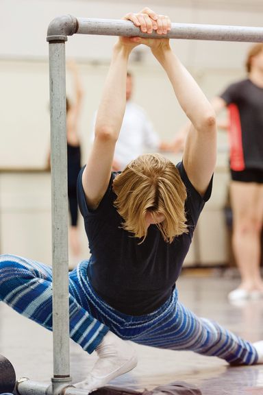 11:16 a.m. My pants were made by the mother of a principal dancer at ABT. I don’t know what I would do if I lost them. They’re sort of getting old and haggard already, but the more I use them the better they feel.