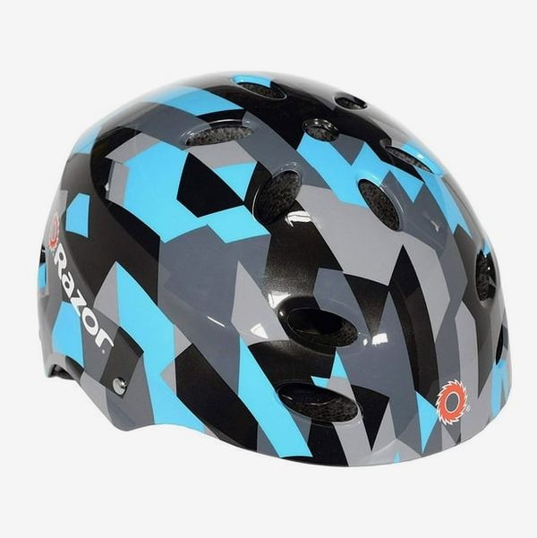 Razor V17 Geo Multi-Sport Child's Helmet, Black/Blue