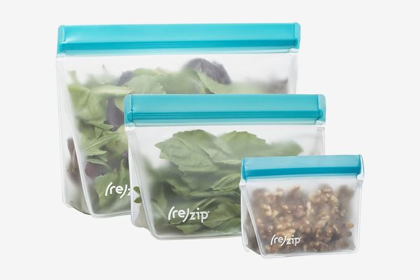 Reusable Zip Seal Freezer Bags Leak Proof Sandwich Snack Ziplock Airtight Bag 