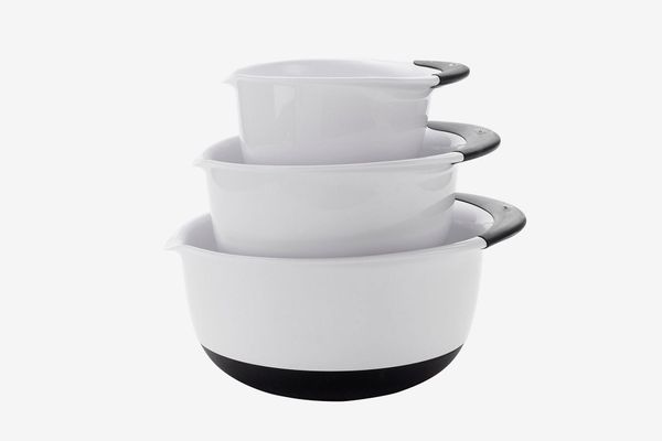OXO Good Grips Mixing Bowl Set With Black Handles, 3-Piece