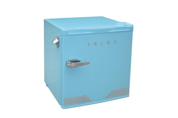 Igloo Retro Blue Compact Refrigerator With Bottle Opener