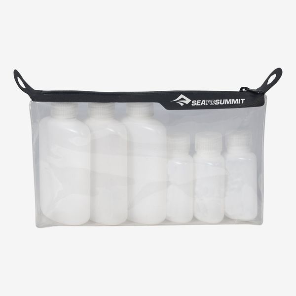Sea to Summit Travelling Light TPU Clear Zip Pouch With Travel Bottles