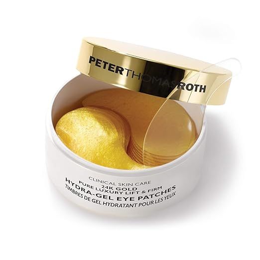 Peter Thomas Roth Parches para ojos en gel de hidra firme y reafirmante de lujo puro de oro de 24 quilates