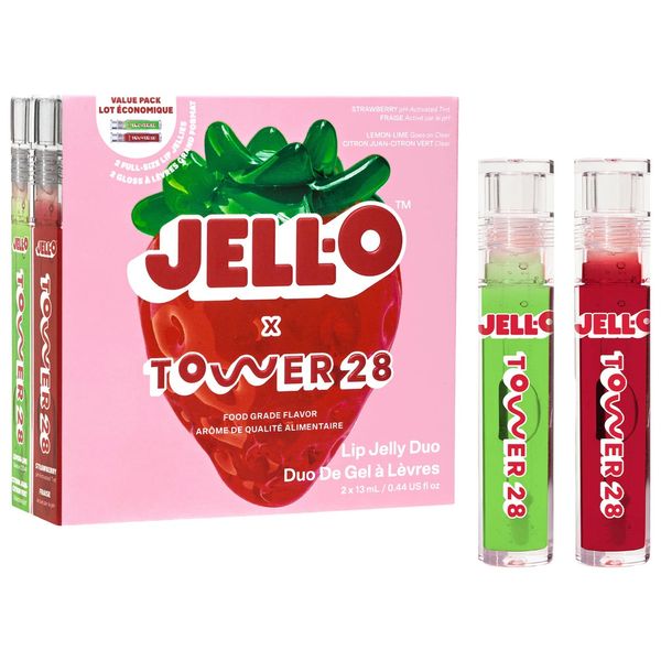 JELL-O X TOWER 28 Lip Jelly Lip Gloss Gift Set