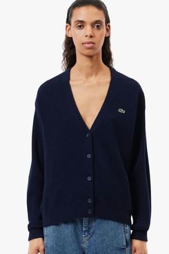Lacoste V-neck Wool Cardigan