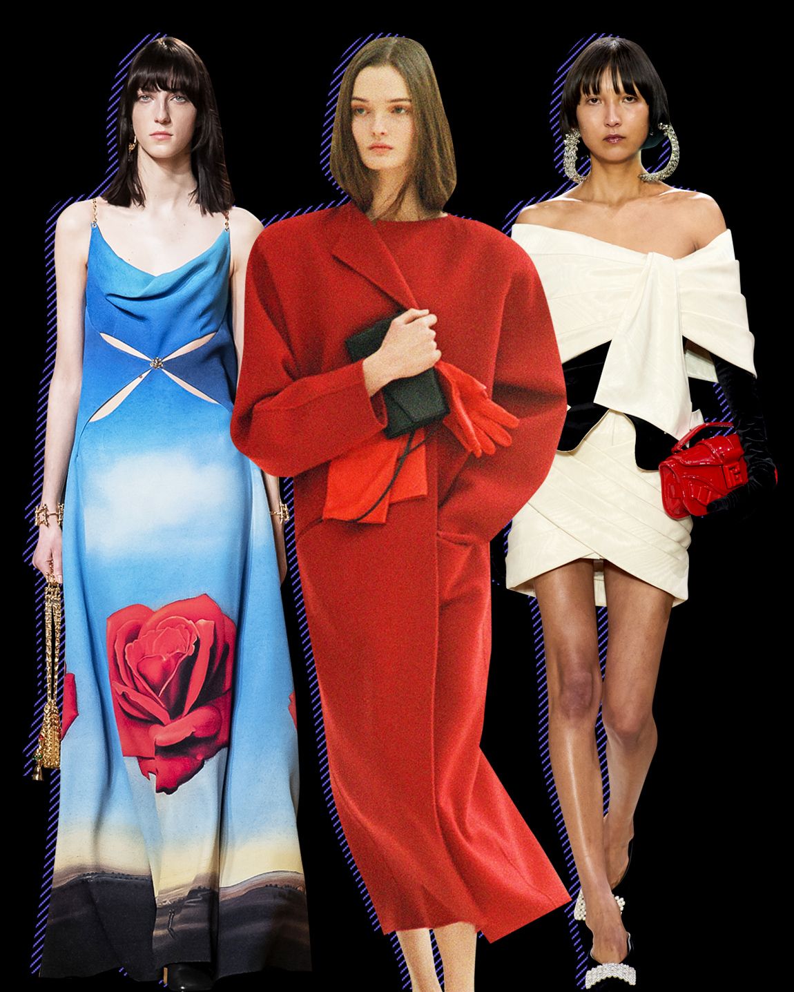 Retro Futur Cap by Saint Laurent in Red color for Luxury Clothing