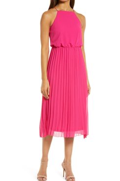 Sam Edelman Sleeveless Pleated Midi Dress