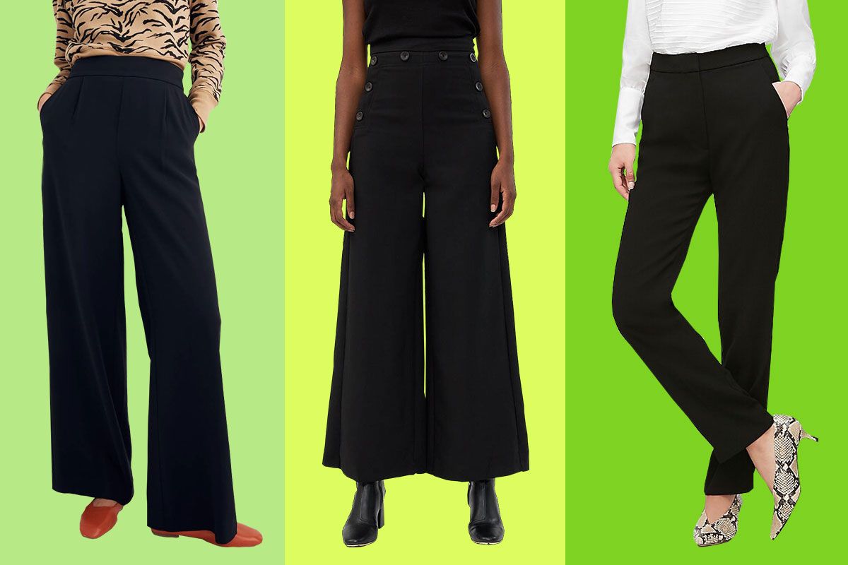 high waisted work trousers