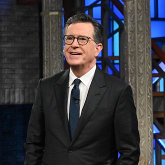 Trump Colbert Donald Trump Celebrated Stephen Colbert’s Final ‘Late Show’