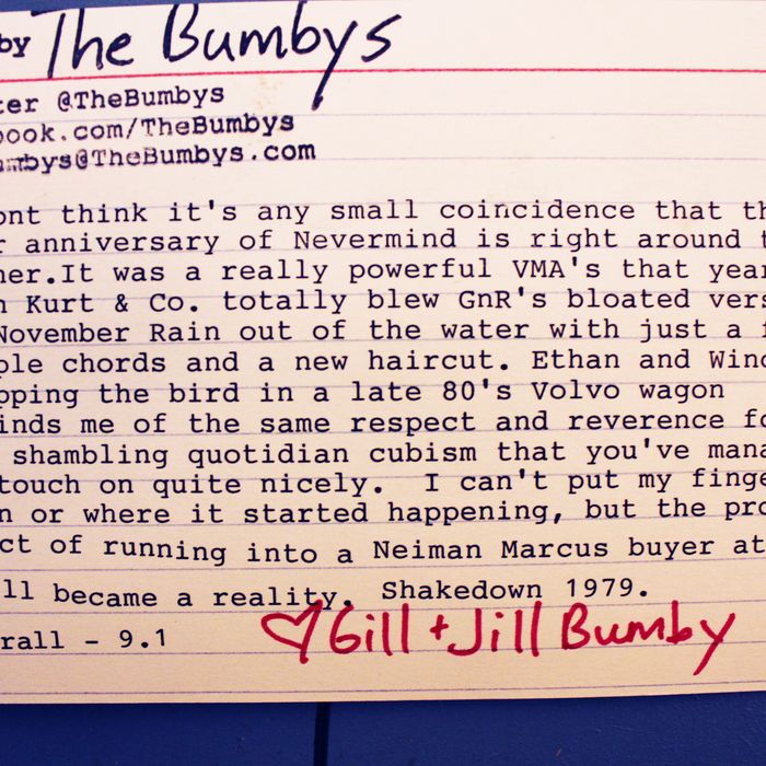 The Bumby's rating.