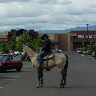 Cowboys Fan Rides Horse Through Walmart After Team Win