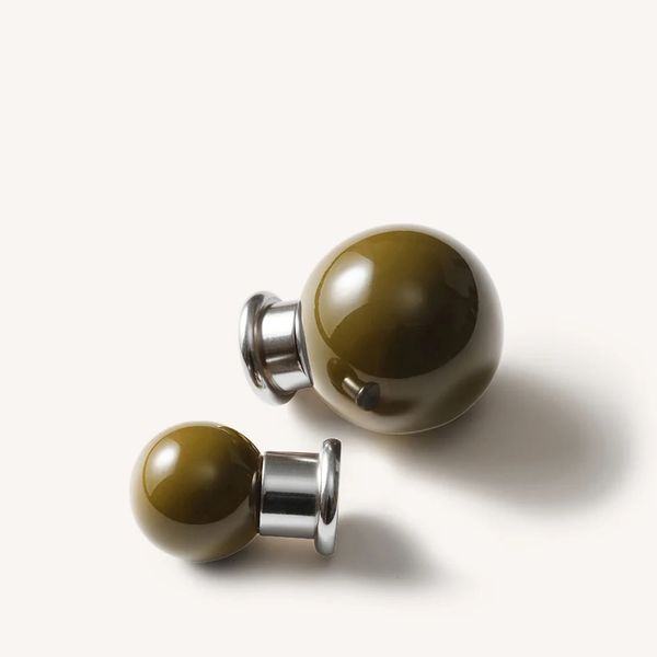 MG&Co. Colored Knob, Khaki, Nickel