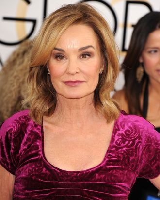 BEVERLY HILLS, CA - JANUARY 12: Jessica Lange arrives at the 71st Annual Golden Globe Awards at The Beverly Hilton Hotel on January 12, 2014 in Beverly Hills, California. (Photo by Steve Granitz/WireImage)