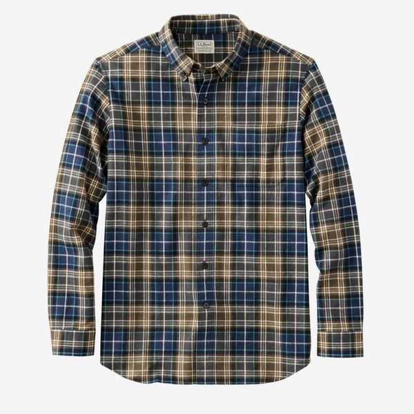 L.L. Bean Men's Scotch Plaid Flannel Shirt