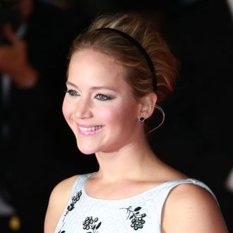 11 Nov 2014, London, England, UK --- 'The Hunger Games: Mockingjay - Part 1' film premiere Pictured: Jennifer Lawrence .