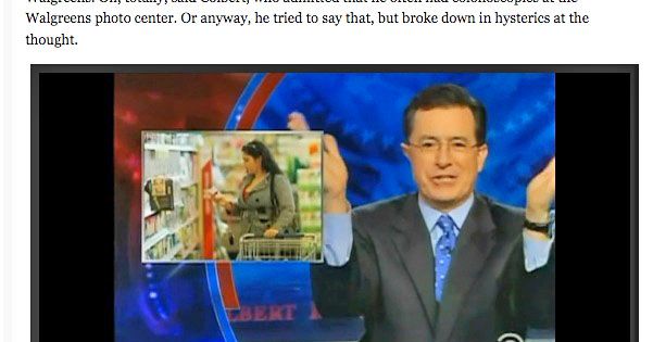 Stephen Colbert Cracks Himself Up Over Walgreens’ Health Services