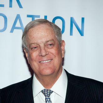 NEW YORK, NY - APRIL 27: David Koch, EVP of Koch Industries attends the 33rd annual American Image Awards at the Grand Hyatt on April 27, 2011 in New York City. (Photo by Steven A Henry/Getty Images)