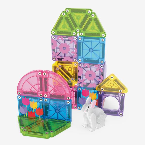 Magna-Tiles microMAGS 24-Piece Spring Garden Travel Set