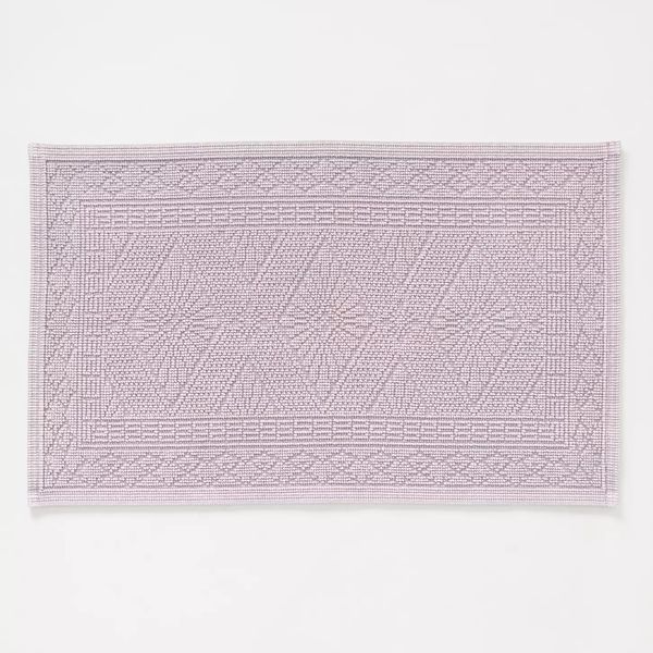 Anthropologie Misona Bath Mat - Lilac