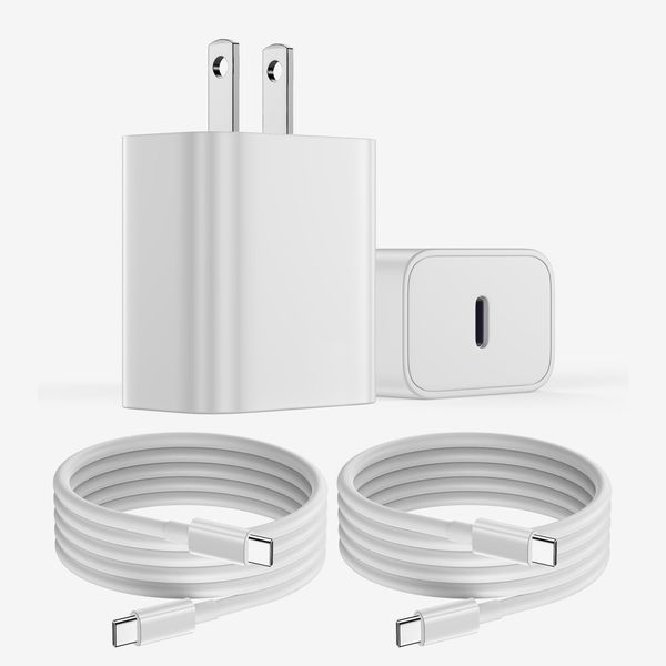 USB C Charger 2 Pack 20W PD White Fast Charger Block