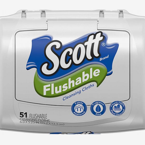 Scott Flushable Wipes, Fragrance-Free