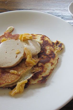 Foie butter, maple syrup, and breakfast meat.