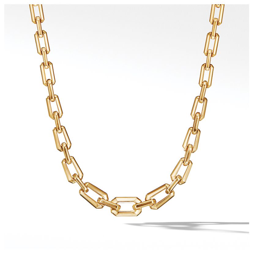 Novella Faceted Chain Necklace in 18K Yellow Gold